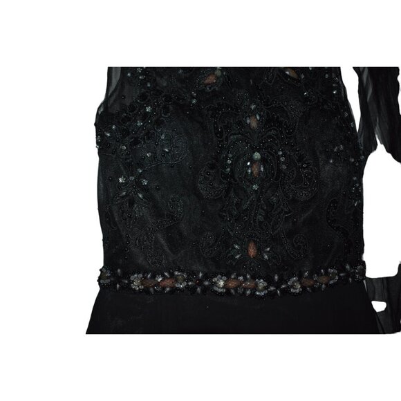 Stunning NWT Ed Young Dress medium Extra Beads - Picture 11 of 13